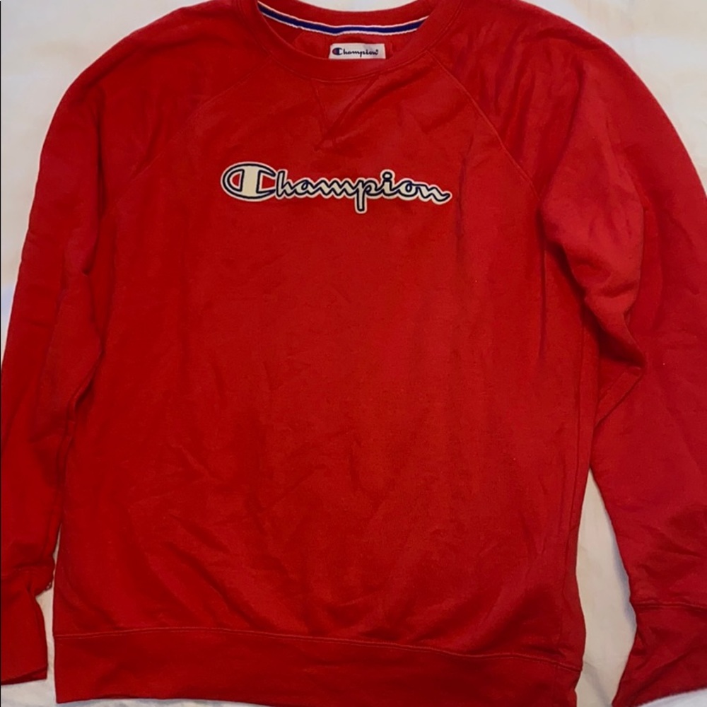 red champion crew neck